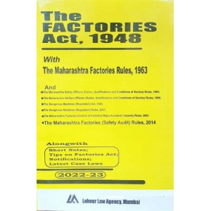 Labour Law Agency's The Factories Act, 1948 Bare Act 2022